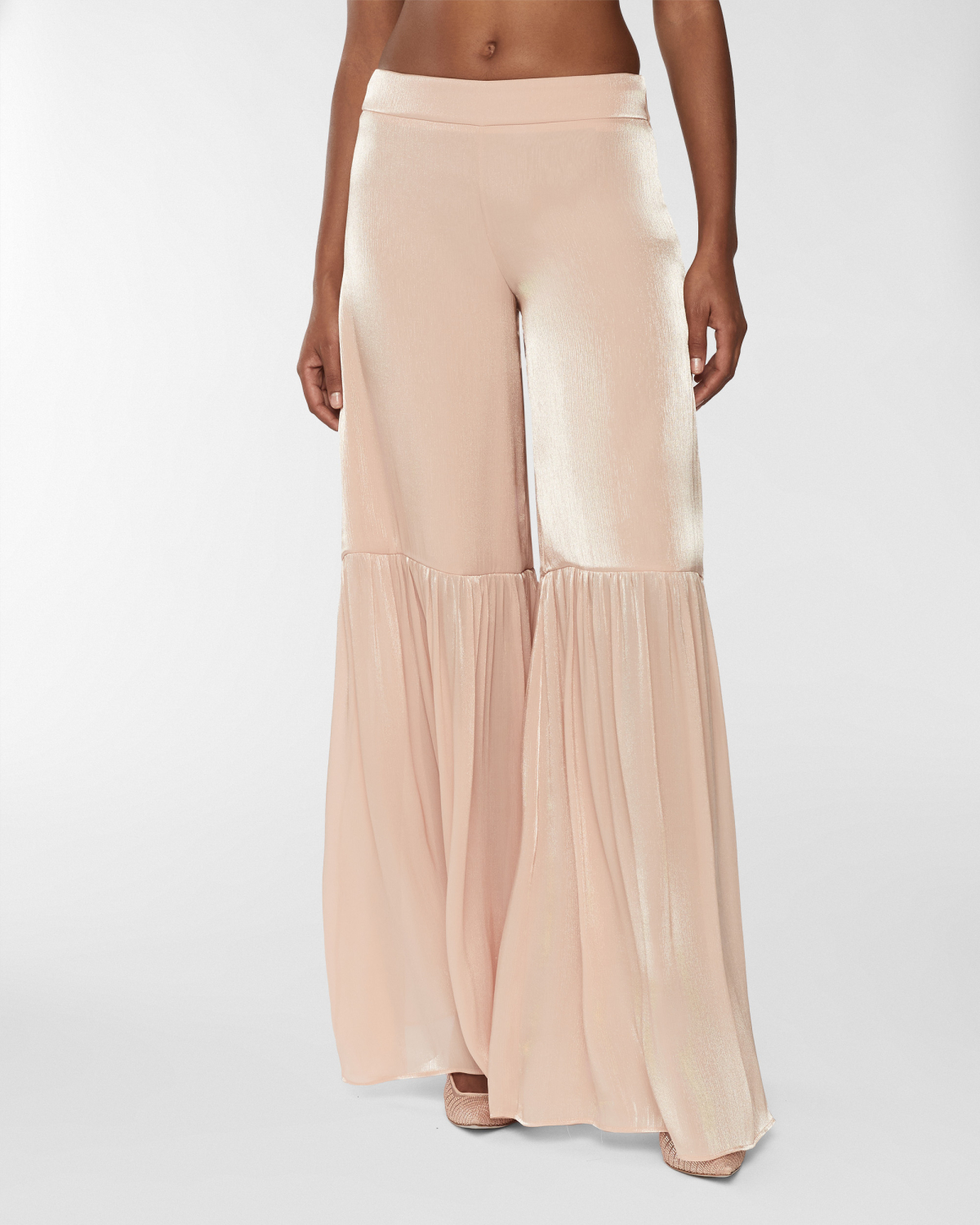 Wide ruched pants | Resort 2025 Collection, Skirts & Trousers, Trousers, Spring Summer 2025, Formal Suit, Ready to Wear, Highlights, Ceremony Outfit, Mid season sale-20%, Sale- mid season | Genny