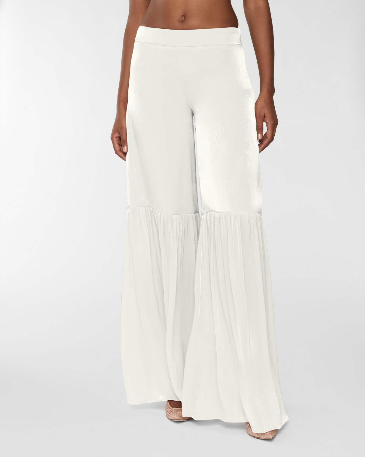 Wide ruched pants | Skirts & Trousers, Highlights, Resort 2025 Collection, Trousers, Mid season sale-20%, Sale- mid season | Genny