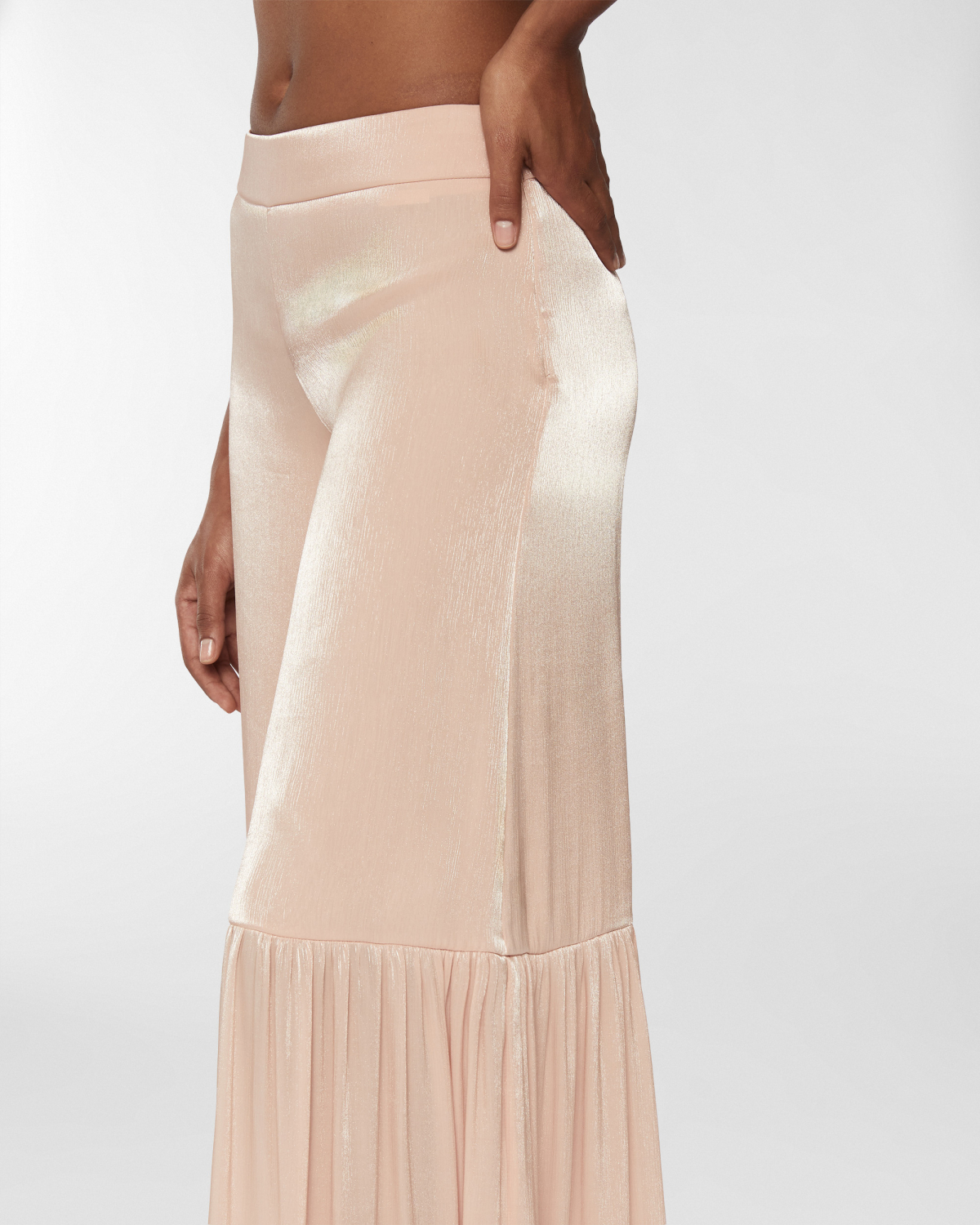 Wide ruched pants | Resort 2025 Collection, Skirts & Trousers, Trousers, Spring Summer 2025, Formal Suit, Ready to Wear, Highlights, Ceremony Outfit, Mid season sale-20%, Sale- mid season | Genny