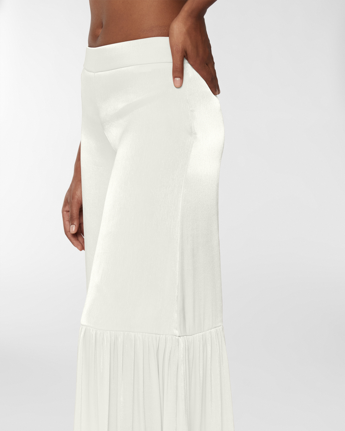 Wide ruched pants | Skirts & Trousers, Highlights, Resort 2025 Collection, Trousers, Mid season sale-20%, Sale- mid season | Genny