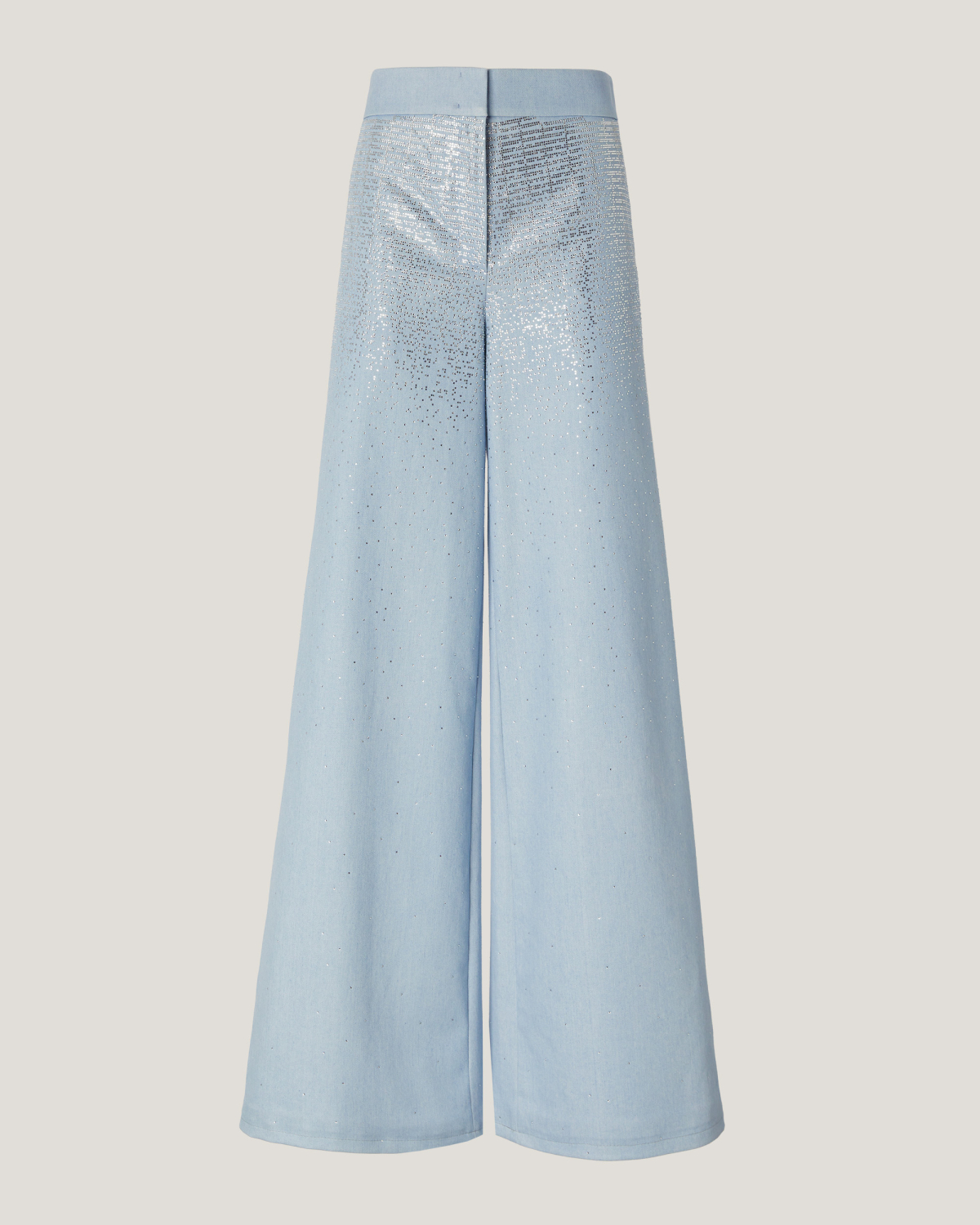 Crystal detail denim pants | Resort 2025 Collection, Spring Summer 2025, Skirts & Trousers, Trousers, Formal Suit, Ready to Wear, Highlights, Private sale, Mid season sale -30%, Sale- mid season | Genny