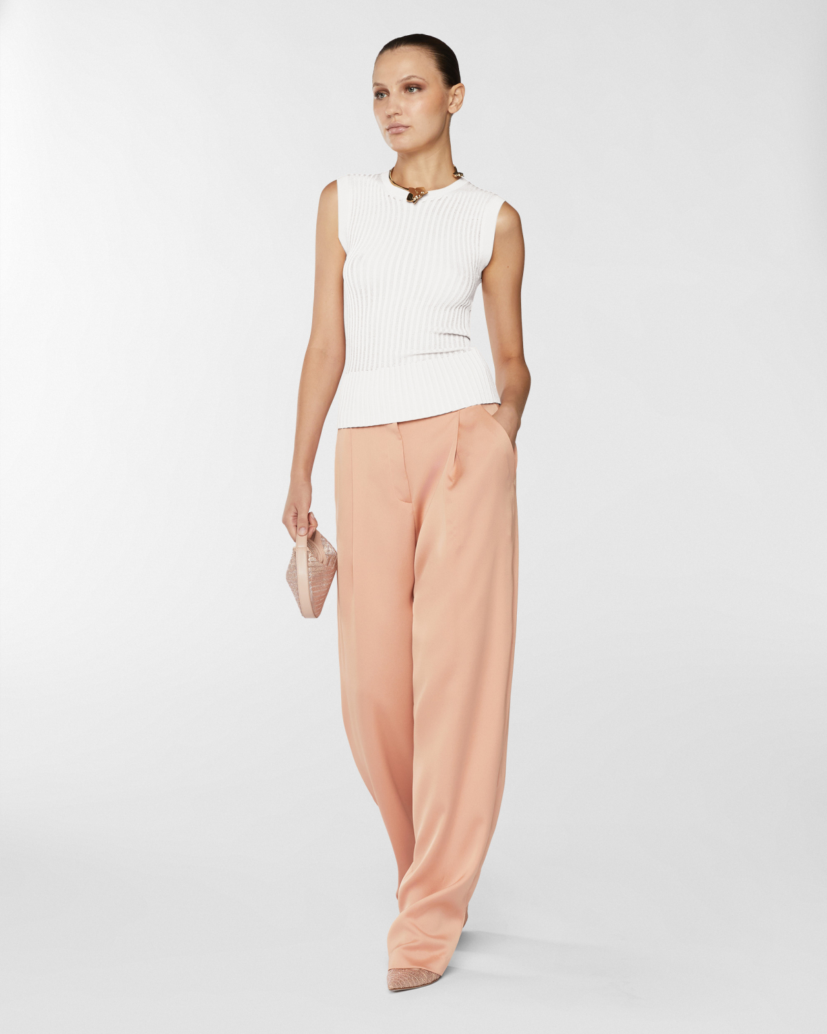 Pleated top | Resort 2025 Collection, Knitted tops, Tops & Blouses, Knitwear, Spring Summer 2025, Mother’s Day Gifts, Ready to Wear, New Arrivals, Private sale, Sale- mid season, Private sale | Genny