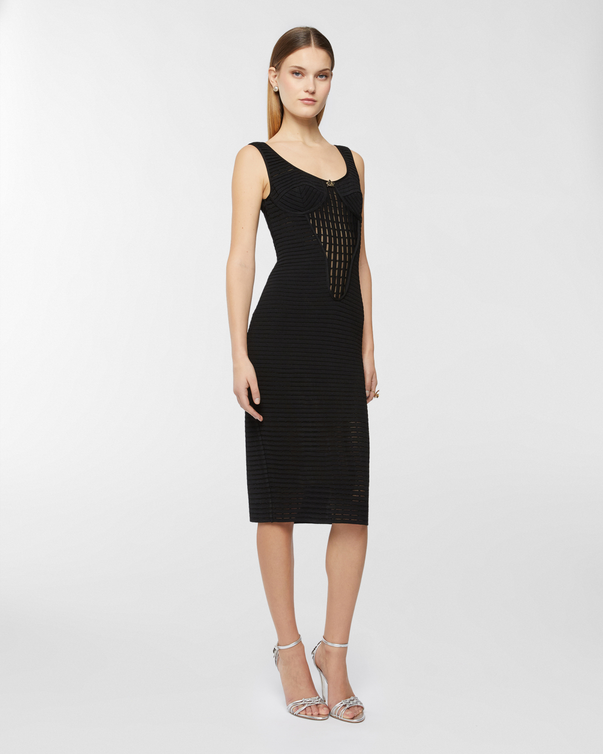 Iconic Blockchain dress | Dresses & Jumpsuits, Resort 2025 Collection, Spring Summer 2025, Evening and Cocktail dresses, Ready to Wear, Highlights | Genny