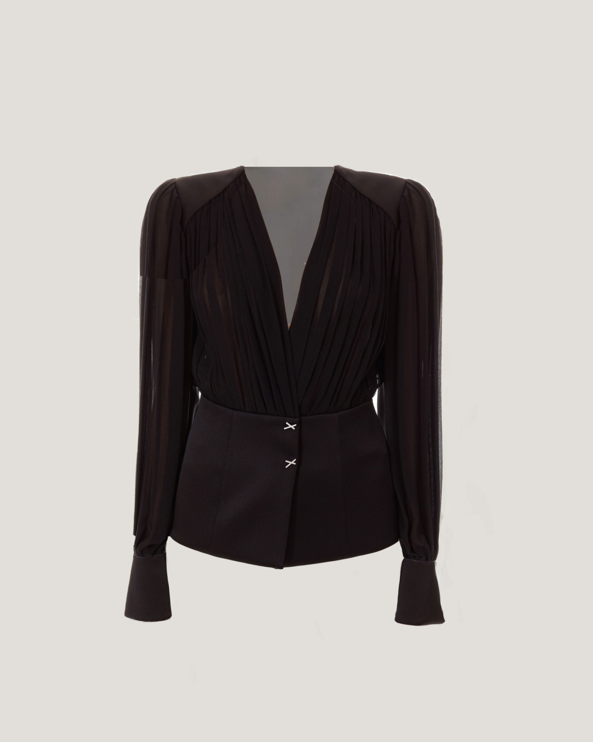 Draped silk georgette blouse | Tops & Blouses, Blouses, Private sale, Private sale, Sale- mid season | Genny