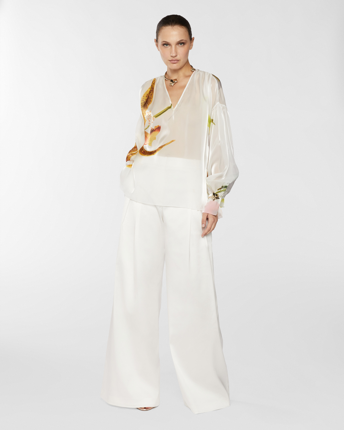 Organza blouse | Resort 2025 Collection, Blouses, Tops & Blouses, Spring Summer 2025, Mother’s Day Gifts, Ready to Wear, Highlights, Private sale, Mid season sale-20% | Genny