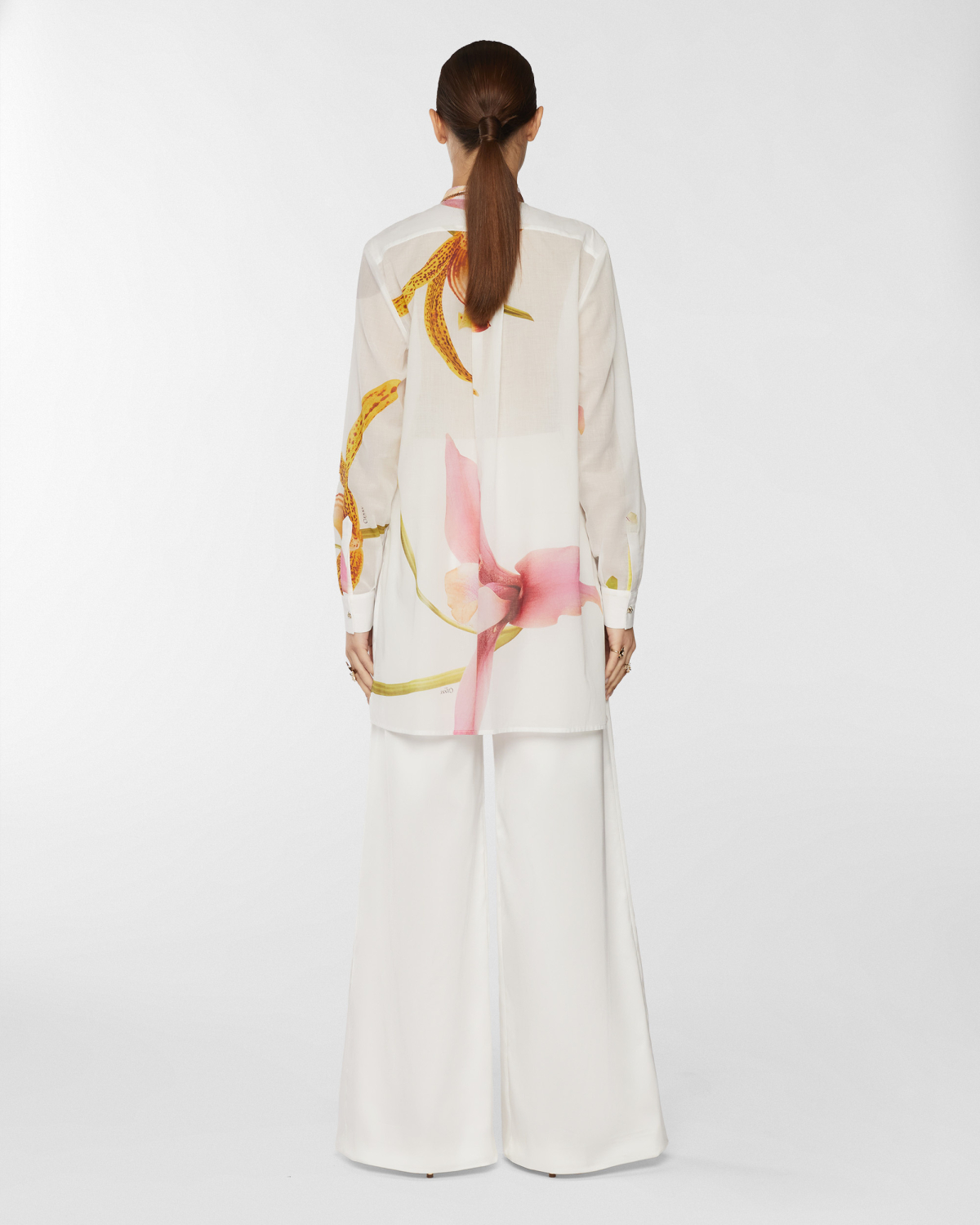 Orchids print blouse | Resort 2025 Collection, Blouses, Tops & Blouses, Spring Summer 2025, Formal Suit, Ready to Wear, Highlights, Private sale, Mid season sale-20% | Genny