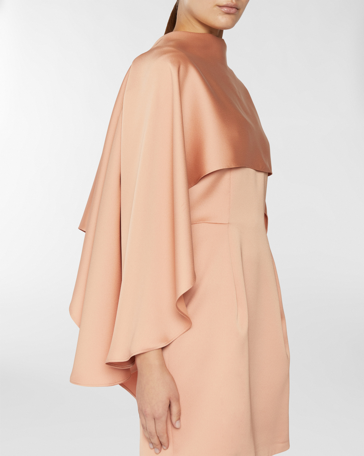 Sheath dress with removable cape | Resort 2025 Collection, Dresses & Jumpsuits, Daily dresses, Mini dresses, Spring Summer 2025, Ceremony Outfit, Ready to Wear, Highlights, Private sale, Mid season sale-20%, Sale- mid season | Genny