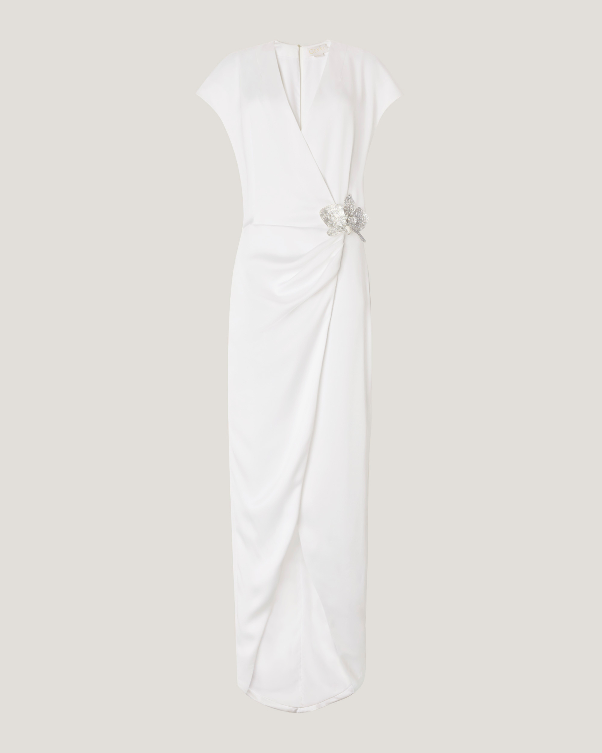 Long wrap dress | Resort 2025 Collection, Dresses & Jumpsuits, Evening and Cocktail dresses, Spring Summer 2025, Ceremony Outfit, Mother’s Day Gifts, Ready to Wear, Highlights, Private sale, Mid season sale -30%, Sale- mid season | Genny