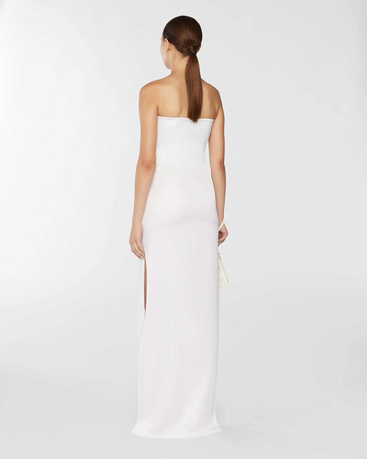 Satin dress with Orchid | Resort 2025 Collection, Dresses & Jumpsuits, Evening and Cocktail dresses, Spring Summer 2025, Ceremony dresses, Ceremony Outfit, Long Dresses, Ready to Wear, Highlights, Private sale, Mid season sale -30%, Sale- mid season | Genny