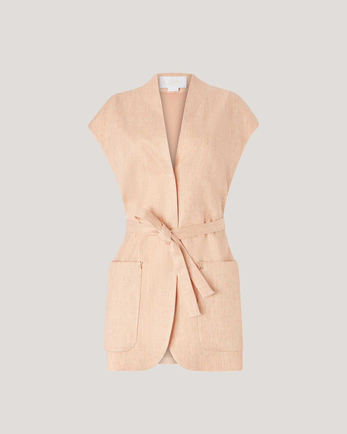 Long vest with belt | Spring Summer 2025, Coats & Jackets, Resort 2025 Collection, Vest, Formal Suit, Mother’s Day Gifts, Ready to Wear, Highlights, Private sale | Genny