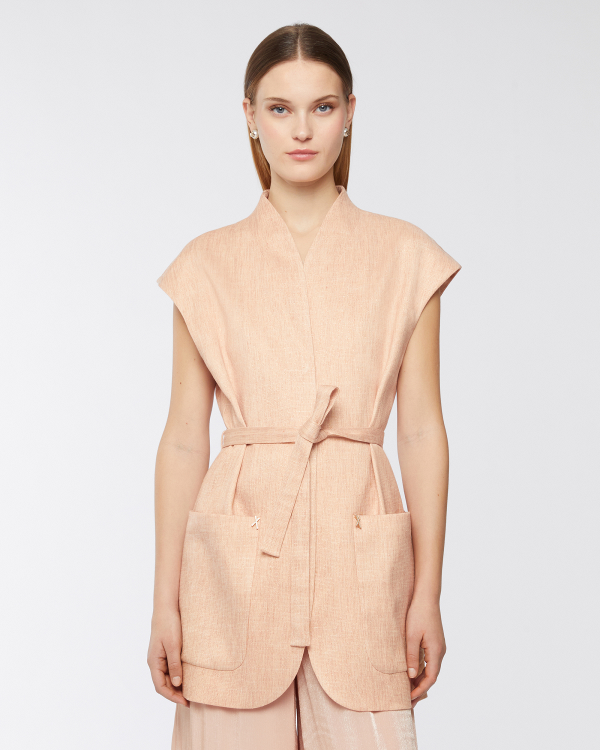 Long vest with belt | Spring Summer 2025, Coats & Jackets, Resort 2025 Collection, Vest, Formal Suit, Mother’s Day Gifts, Ready to Wear, Highlights, Private sale | Genny