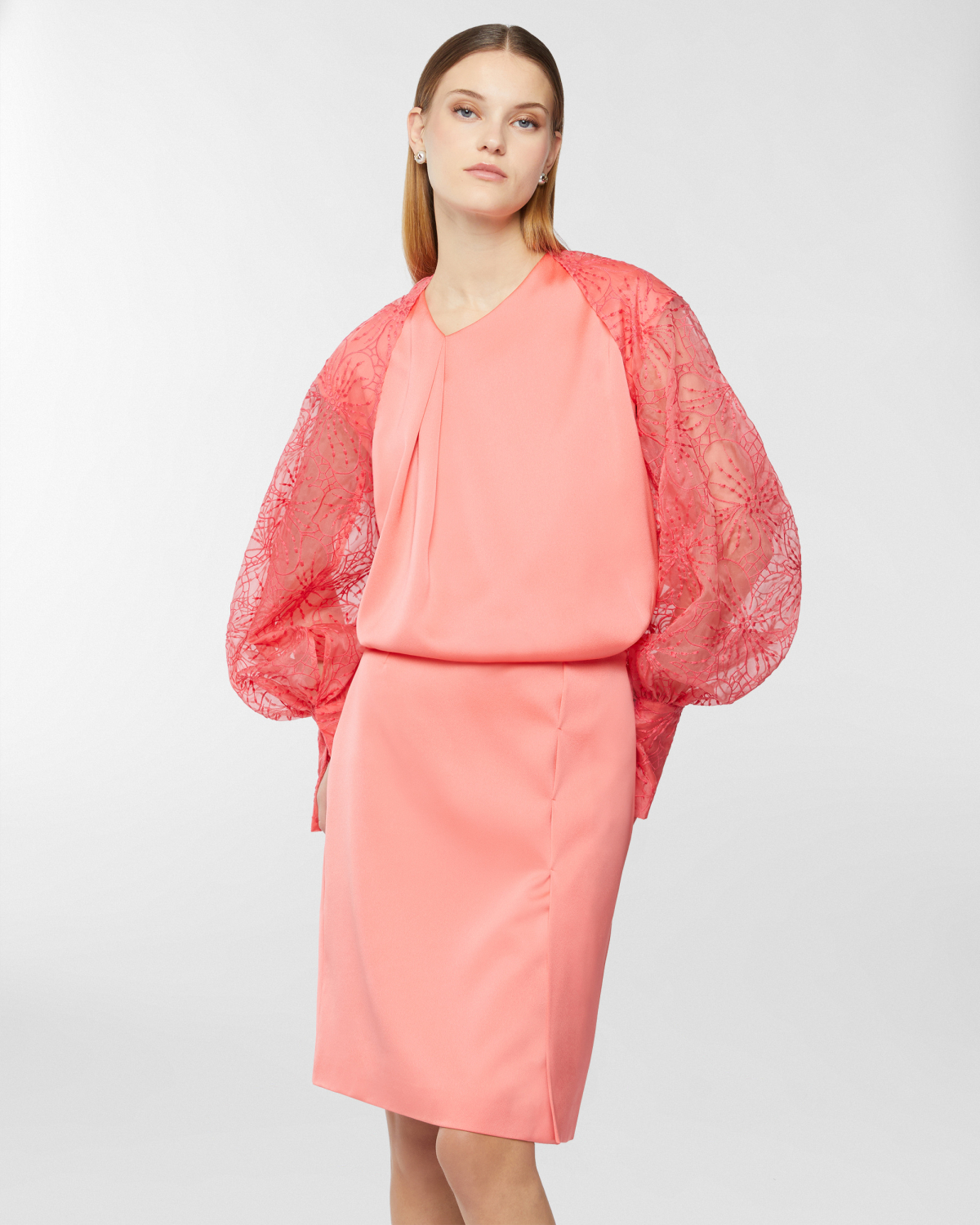 Silk shrug with Orchids embroidery | Tops & Blouses, Resort 2025 Collection, Spring Summer 2025, Bolero, Embroideries and sequins, Ready to Wear, Highlights, Private sale, Mid season sale-20% | Genny