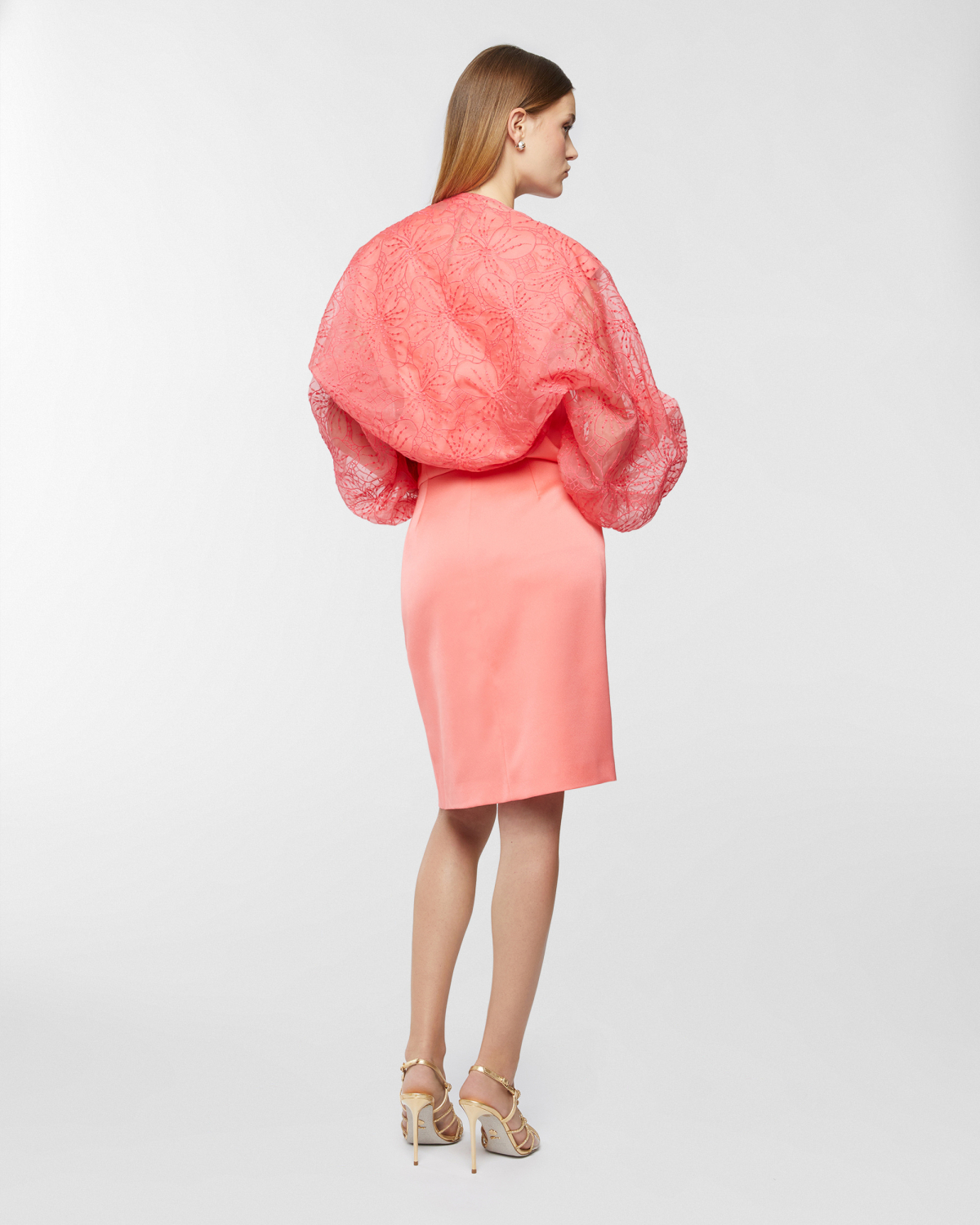 Silk shrug with Orchids embroidery | Tops & Blouses, Resort 2025 Collection, Spring Summer 2025, Bolero, Embroideries and sequins, Ready to Wear, Highlights, Private sale, Mid season sale-20% | Genny