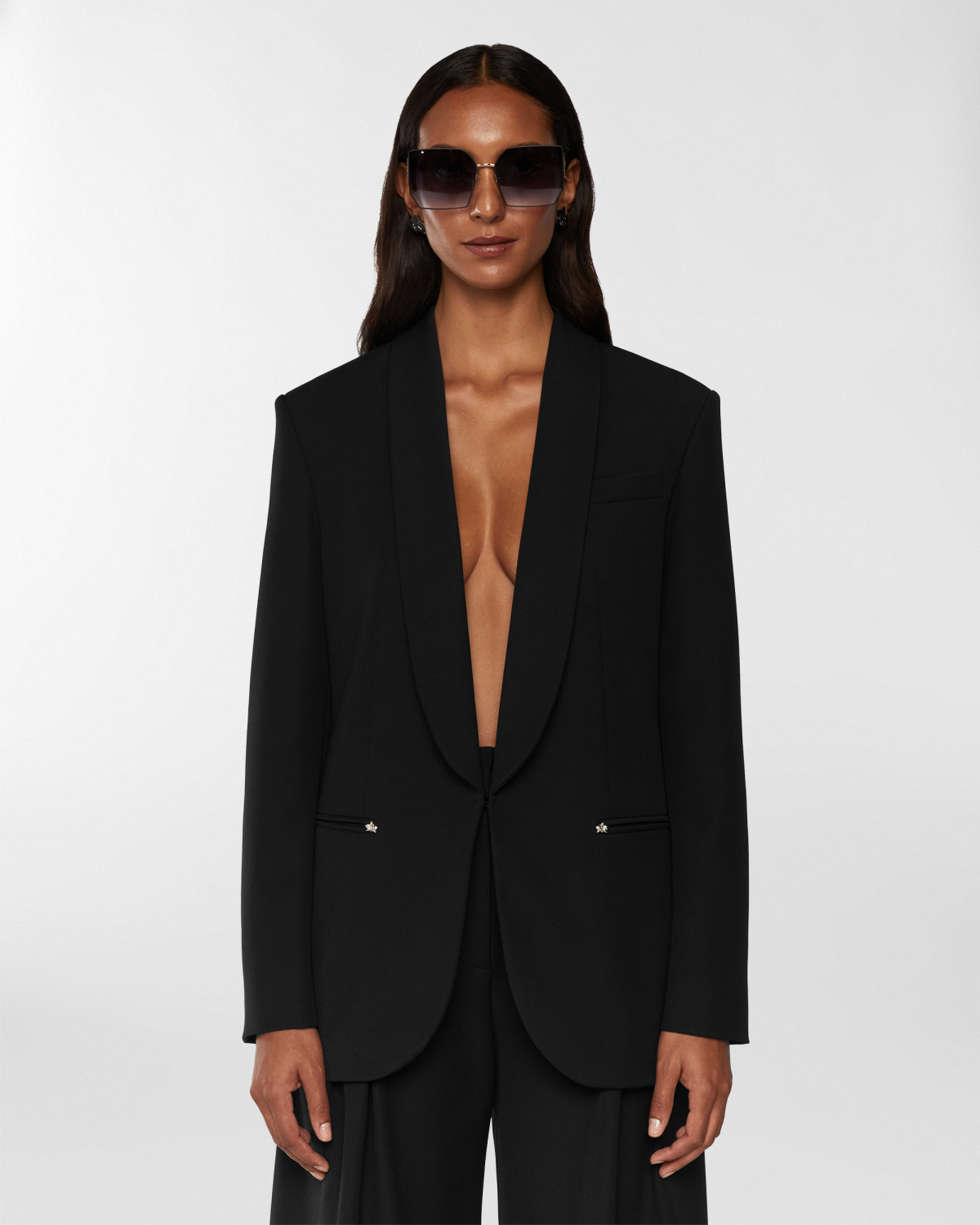 Blazer with a shawl collar | Resort 2025 Collection, Coats & Jackets, Blazer, Spring Summer 2025, Evening Essential, Mother’s Day Gifts, Ready to Wear, Highlights, Private sale, Mid season sale-20%, Sale- mid season | Genny