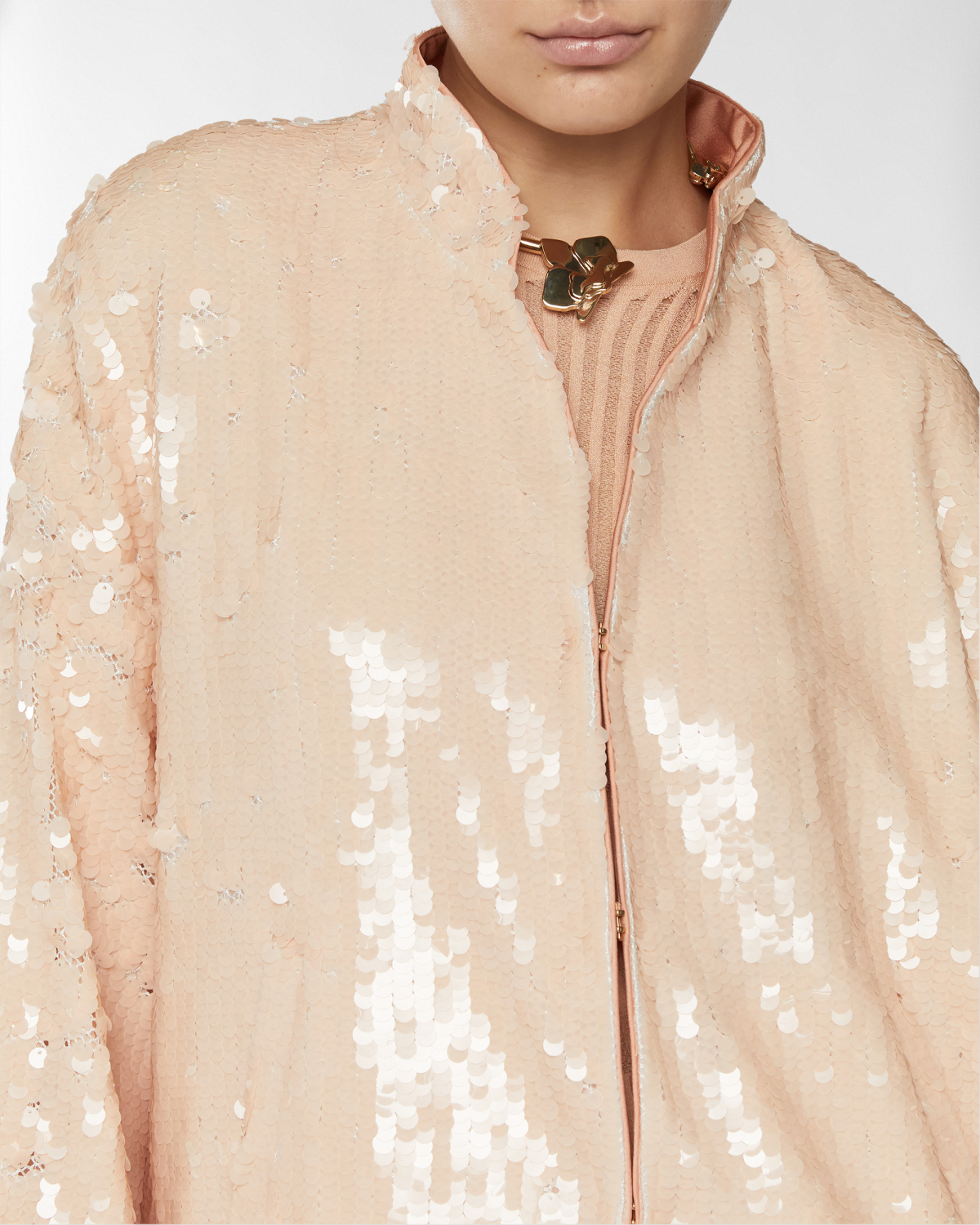 Sequin bomber | Resort 2025 Collection, Coats & Jackets, Jackets, Spring Summer 2025, Embroideries and sequins, Ready to Wear, Highlights, Private sale, Mid season sale -30%, Sale- mid season | Genny