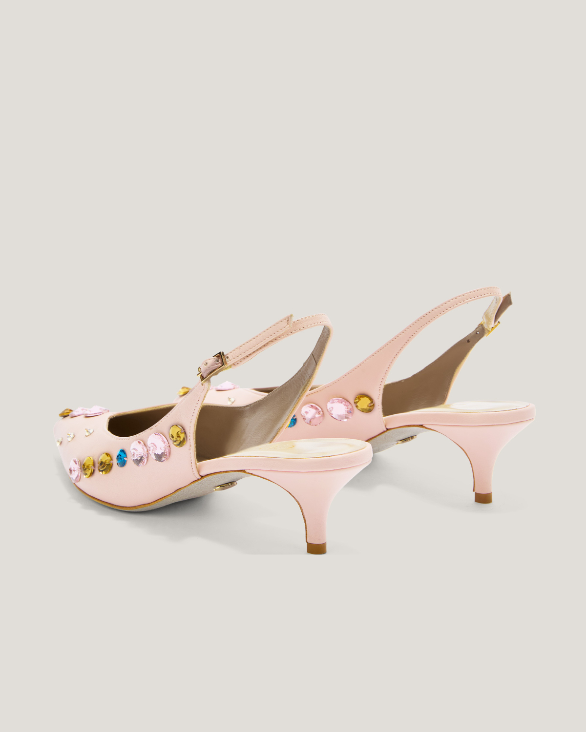 Slingback heels with crystals | Spring Summer 2025 Collection, Mother’s Day Gifts, Shoes , Spring Summer 2025, Ceremony Outfit, Ceremony Shoes, Highlights, Mid season sale -30%, Sale- mid season | Genny