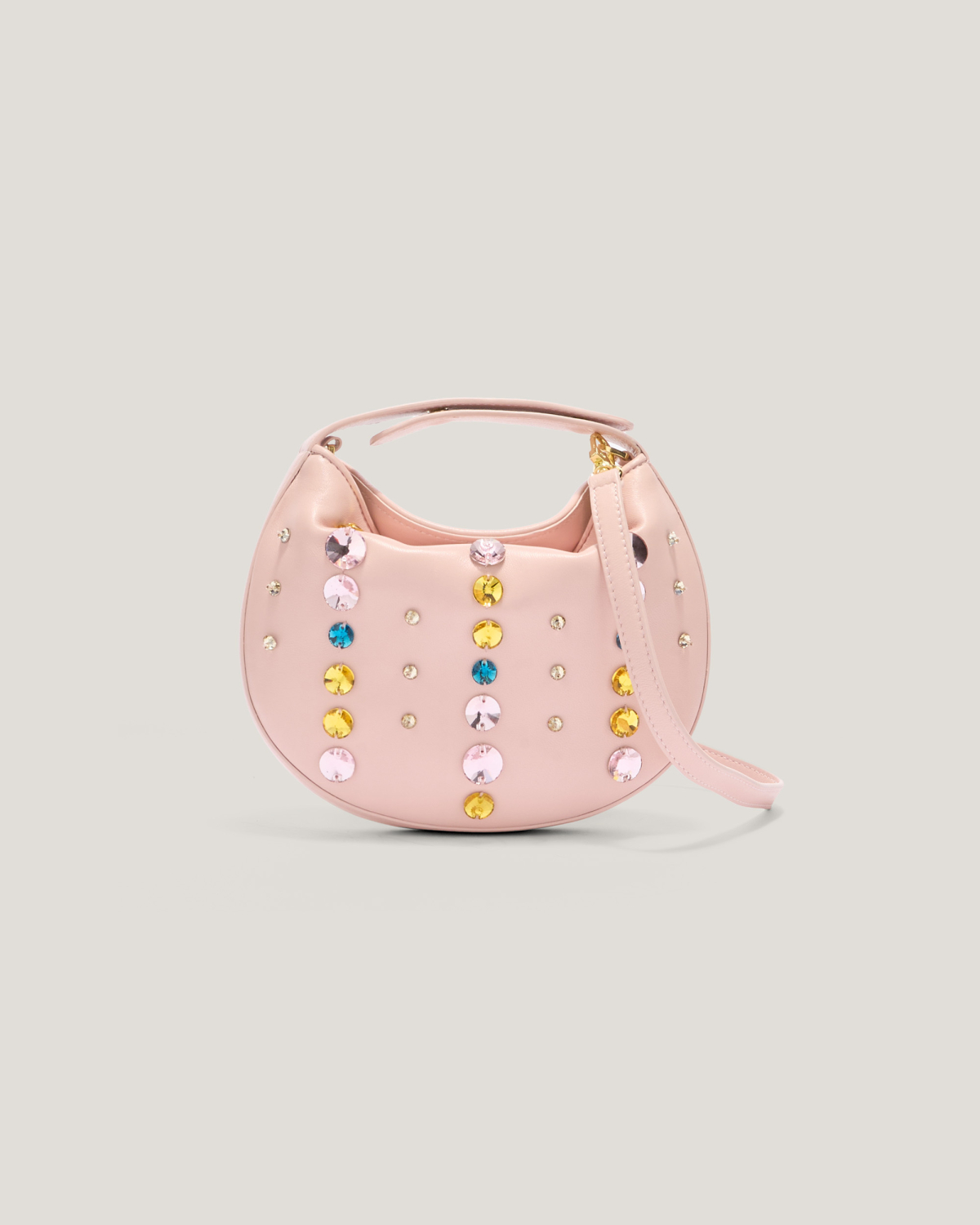 Mini Fortune Bag with multicolor crystals | Spring Summer 2025 Collection, Mother’s Day Gifts, Bags, Spring Summer 2025, Ceremony Outfit, Ceremony Bags, Fortune Bag, Highlights, Mid season sale-20%, Sale- mid season | Genny