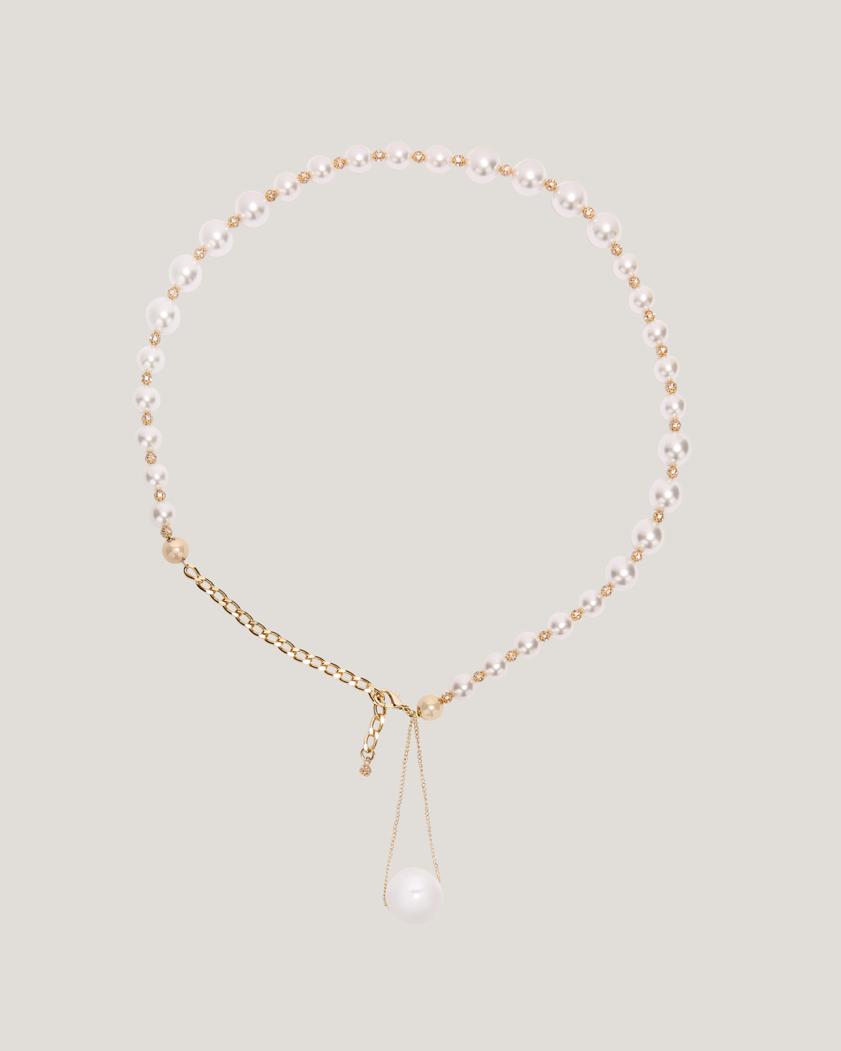 Pearl and gold-tone belt | Spring Summer 2025 Collection, Spring Summer 2025, Jewelry, Body Jewels, Ceremony Outfit, New Arrivals, Accessories | Genny
