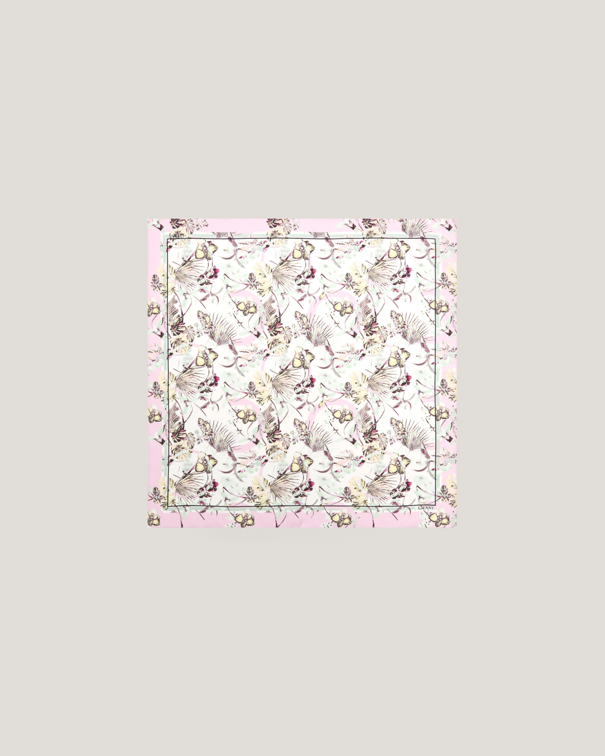 Jungle Orchids mini silk scarf | Silk Scarves, Spring Summer 2025 Collection, Spring Summer 2025, Beachwear, Mother’s Day Gifts, Ready to Wear, Highlights, Accessories, Mid season sale-20%, Sale- mid season | Genny