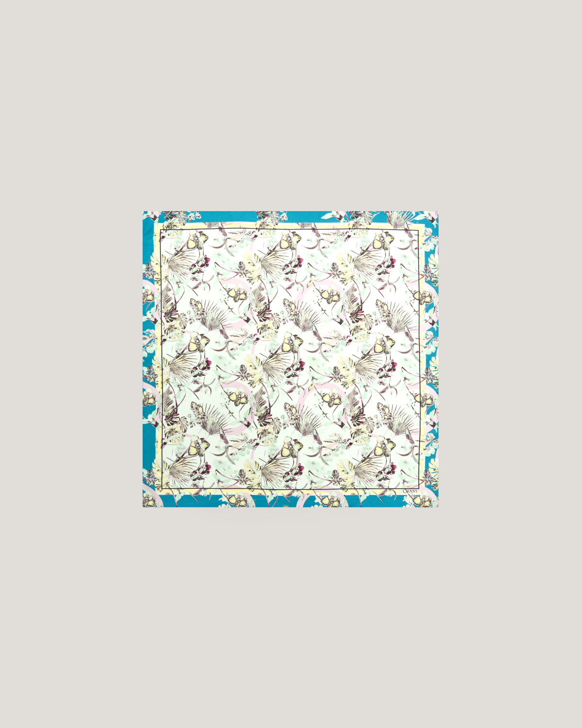 Jungle Orchids mini silk scarf | Silk Scarves, Spring Summer 2025 Collection, Spring Summer 2025, Beachwear, Ready to Wear, Highlights, Accessories, Mid season sale-20%, Sale- mid season | Genny