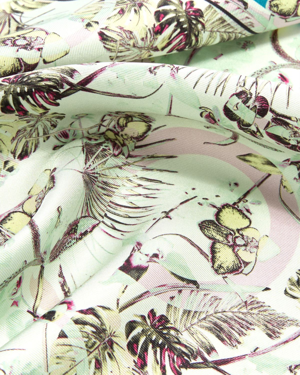 Jungle Orchids mini silk scarf | Silk Scarves, Spring Summer 2025 Collection, Spring Summer 2025, Beachwear, Ready to Wear, Highlights, Accessories, Mid season sale-20%, Sale- mid season | Genny