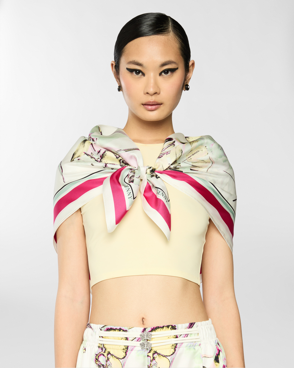  Jungle Orchids large silk scarf | Silk Scarves, Spring Summer 2025 Collection, Mother’s Day Gifts, Spring Summer 2025, Beachwear, Ready to Wear, Highlights, Accessories, Mid season sale-20% | Genny