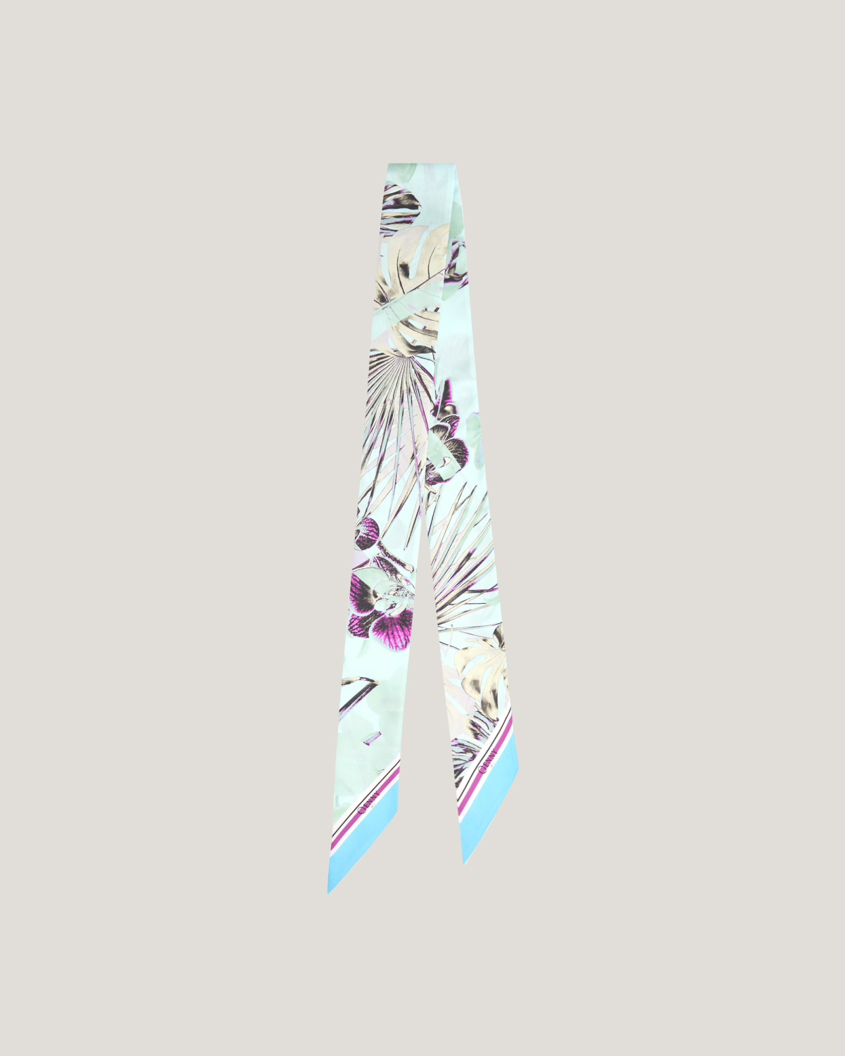 Jungle Orchids silk scarf | Spring Summer 2025 Collection, Silk Scarves, Spring Summer 2025, Mother’s Day Gifts, Highlights, Accessories, Mid season sale-20%, Sale- mid season | Genny