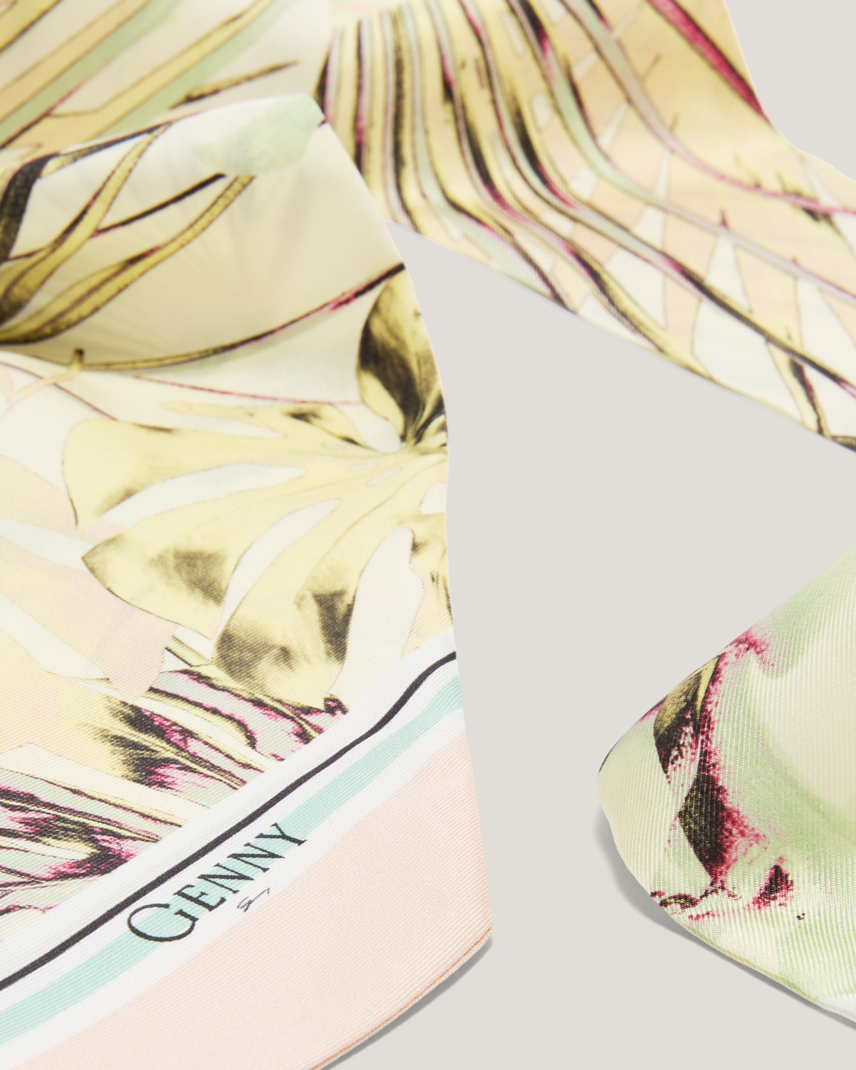 Jungle Orchids silk scarf | Spring Summer 2025 Collection, Mother’s Day Gifts, Silk Scarves, Spring Summer 2025, Highlights, Accessories, Mid season sale-20%, Sale- mid season | Genny