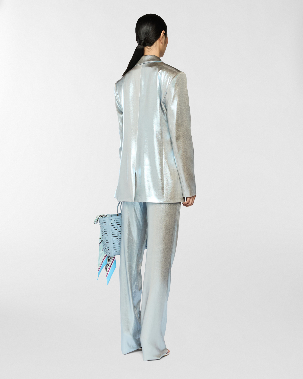 Shiny tailored trousers | Spring Summer 2025, Skirts & Trousers, Spring Summer 2025 Collection, Trousers, Ready to Wear, Highlights, Private sale, Mid season sale-20%, Sale- mid season | Genny