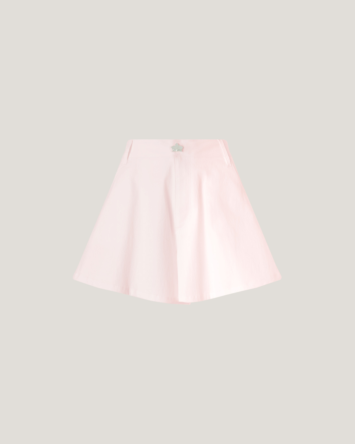 High-waisted flared shorts | Spring Summer 2025 Collection, Skirts & Trousers, Shorts, Spring Summer 2025, Beachwear, Ready to Wear, Highlights, Private sale, Mid season sale-20%, Sale- mid season | Genny