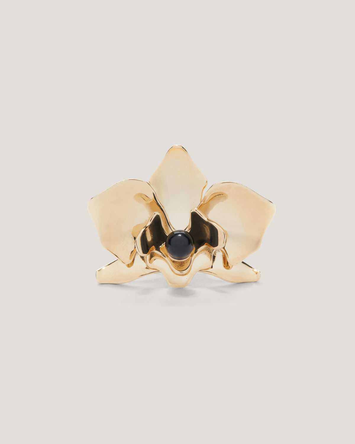Metal ring with orchid and pearl | Jewelry, Rings, Spring Summer 2025 Collection, Spring Summer 2025, Evening Essential, Ceremony Outfit, Mother’s Day Gifts, Highlights, Accessories | Genny