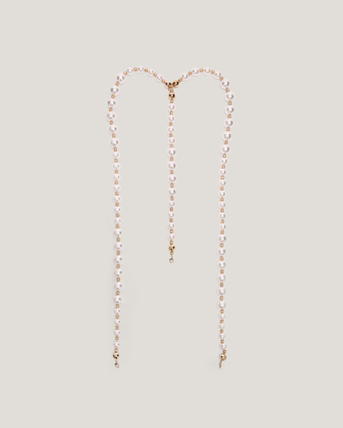 Pearl suspender with metallic details | Spring Summer 2025 Collection, Jewelry, Body Jewels, Mother’s Day Gifts, Spring Summer 2025, Ceremony Outfit, New Arrivals, Accessories | Genny