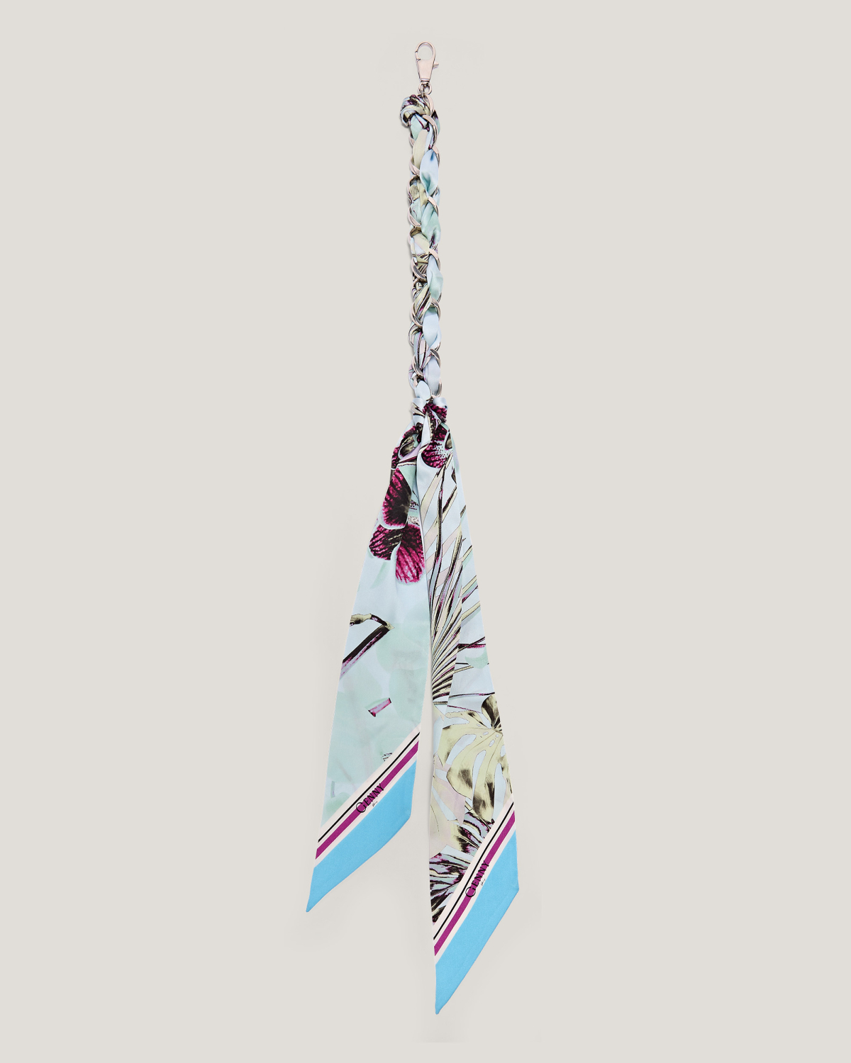 Jungle Orchids silk scarf charm | Jewelry, Charms, Spring Summer 2025 Collection, Spring Summer 2025, New Arrivals, Accessories, Private sale | Genny