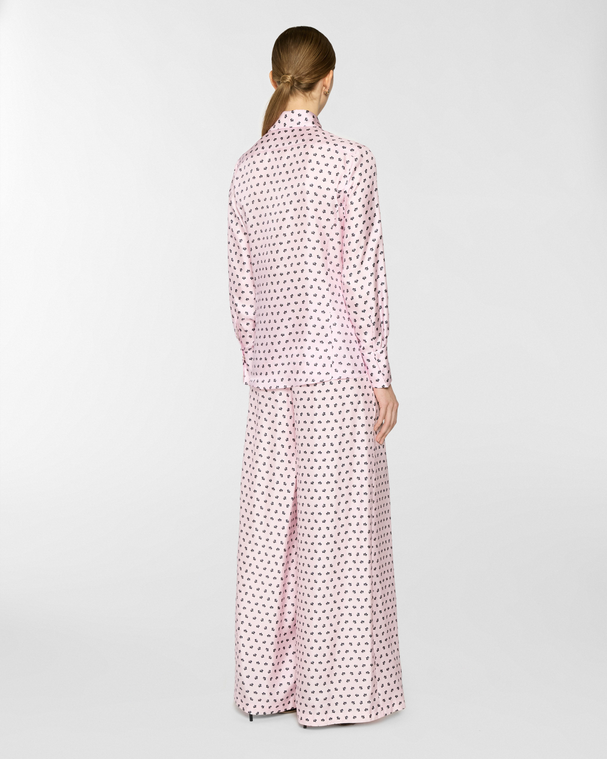 Micro Orchids silk shirt | Spring Summer 2025, Tops & Blouses, Spring Summer 2025 Collection, Homewear, Shirts, Ready to Wear, Highlights, Mid season sale-20%, Sale- mid season | Genny