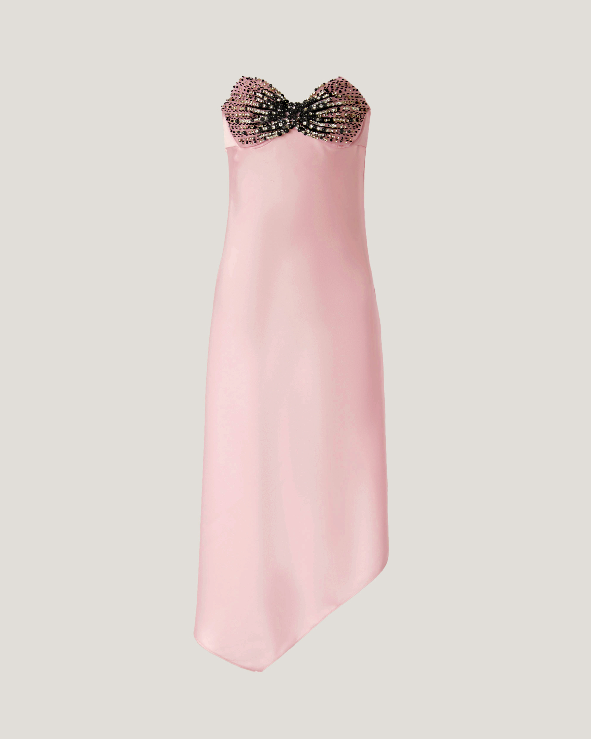 Dress with pearls bra | Spring Summer 2025 Collection, Dresses & Jumpsuits, Evening and Cocktail dresses, Spring Summer 2025, Ceremony dresses, Ceremony Outfit, Midi Dresses, Ready to Wear, New Arrivals, Private sale, Embroideries and sequins, Mid season sale -30%, Sale- mid season | Genny