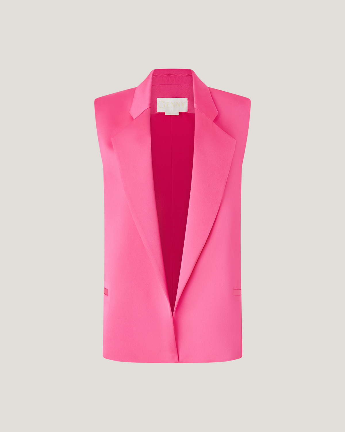 Vest with notched lapel | Spring Summer 2025, Coats & Jackets, Spring Summer 2025 Collection, Vest, Formal Suit, Ready to Wear, Highlights, Private sale, Mid season sale-20%, Sale- mid season | Genny