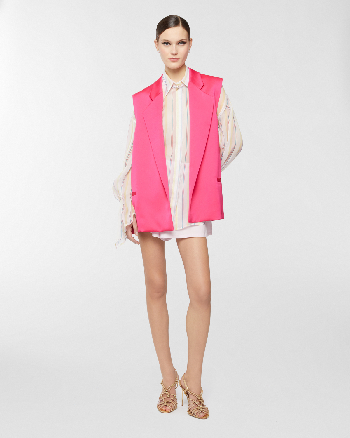 Vest with notched lapel | Spring Summer 2025, Coats & Jackets, Spring Summer 2025 Collection, Vest, Formal Suit, Ready to Wear, Highlights, Private sale, Mid season sale-20%, Sale- mid season | Genny