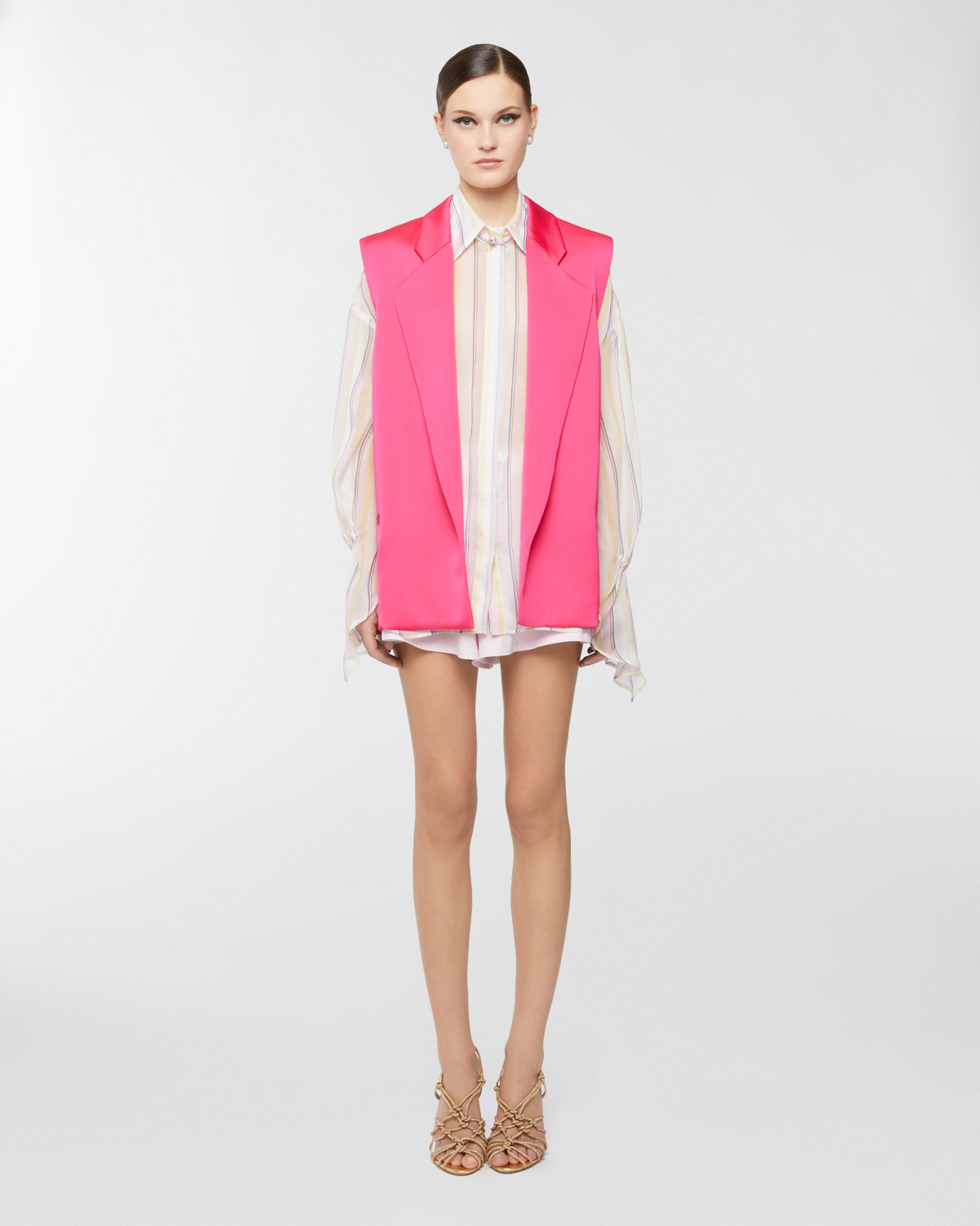 Vest with notched lapel | Spring Summer 2025, Coats & Jackets, Spring Summer 2025 Collection, Vest, Formal Suit, Ready to Wear, Highlights, Private sale, Mid season sale-20%, Sale- mid season | Genny