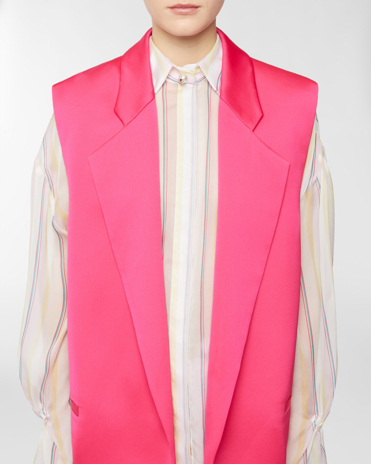 Vest with notched lapel | Spring Summer 2025, Coats & Jackets, Spring Summer 2025 Collection, Vest, Formal Suit, Ready to Wear, Highlights, Private sale, Mid season sale-20%, Sale- mid season | Genny