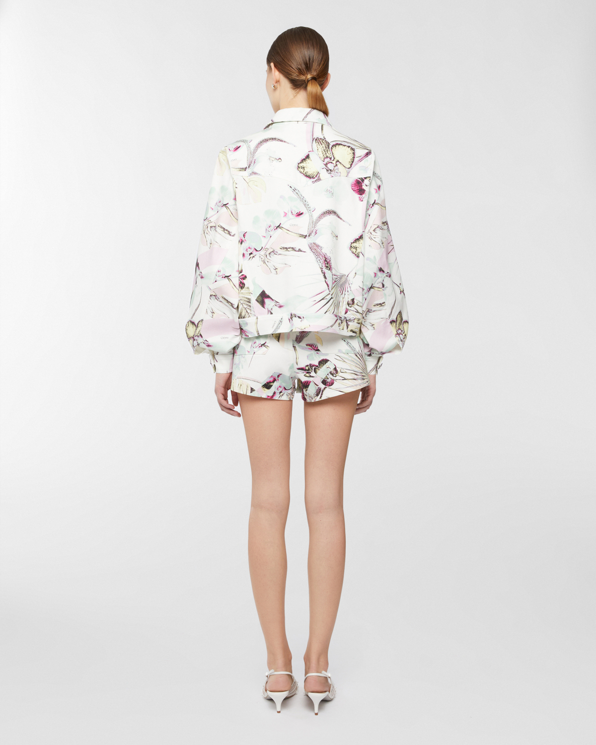 Jungle Orchids cotton drill jacket | Spring Summer 2025 Collection, Spring Summer 2025, Coats & Jackets, Jackets, Ready to Wear, New Arrivals, Private sale | Genny