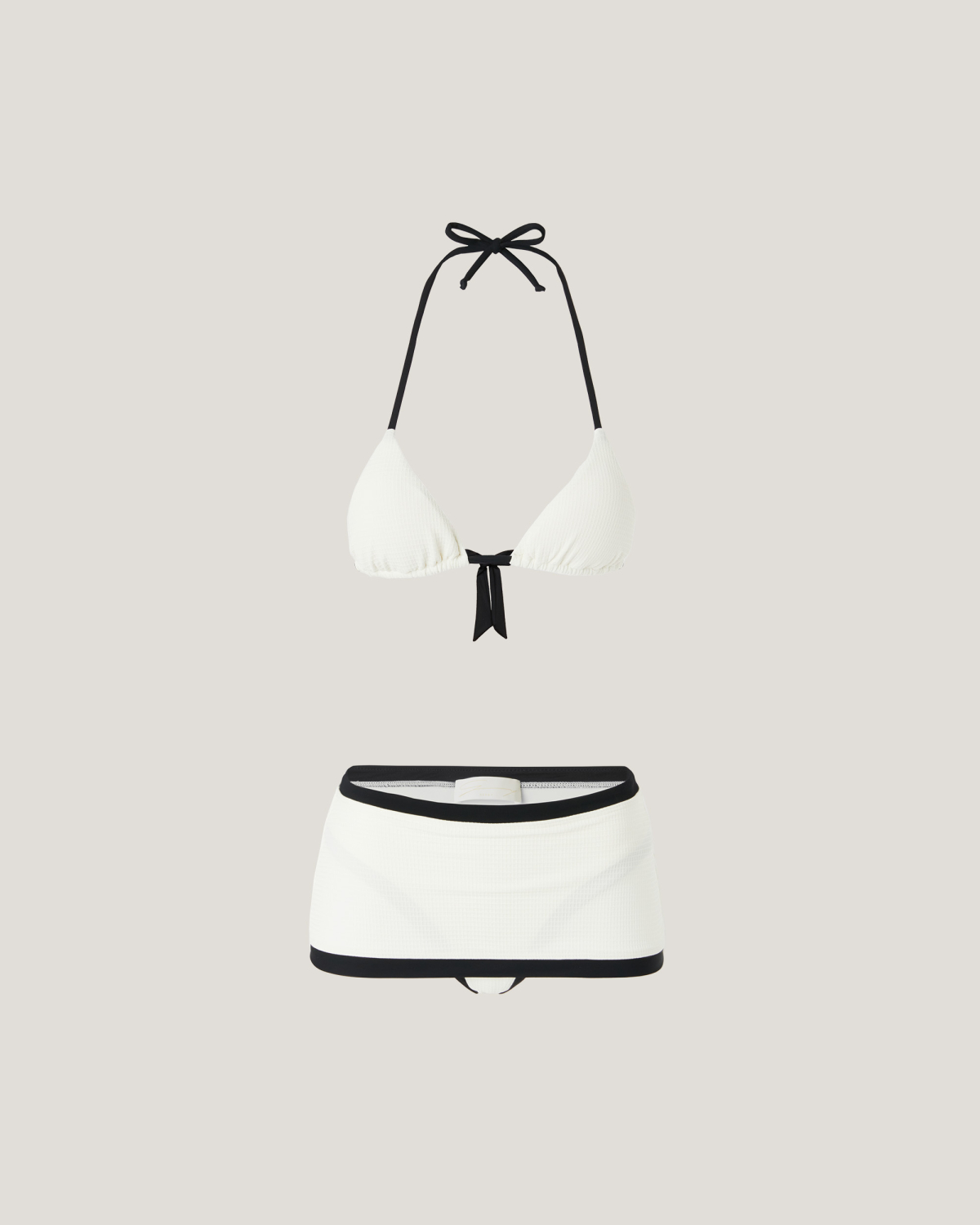 Bikini with mini skirt | Beachwear, Spring Summer 2025 Collection, Spring Summer 2025, Ready to Wear, New Arrivals | Genny
