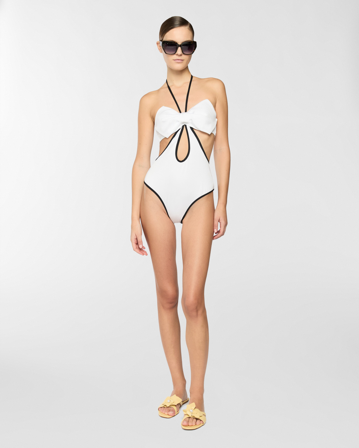 Trikini with bow | Beachwear, Spring Summer 2025 Collection, Spring Summer 2025, Ready to Wear, New Arrivals | Genny