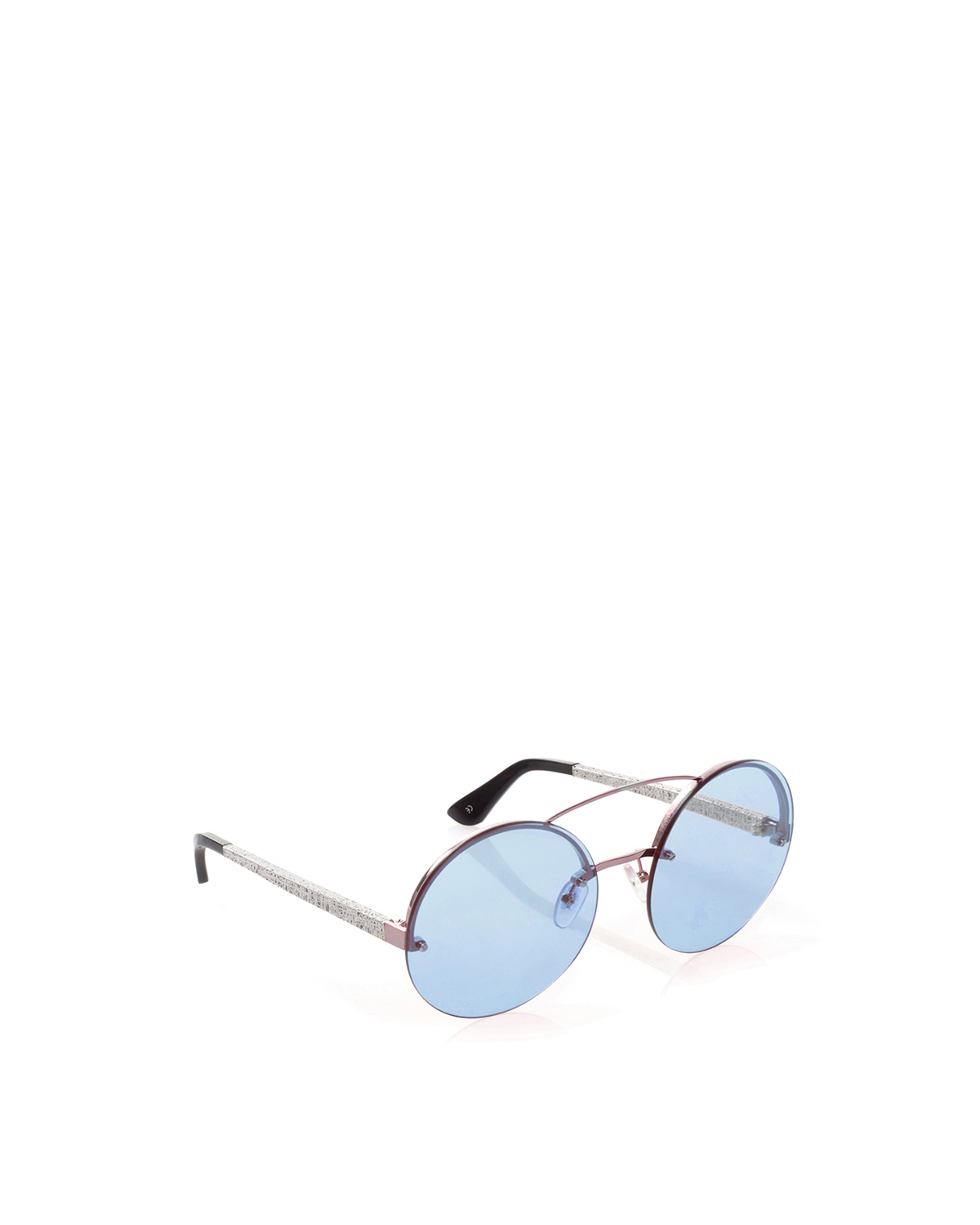 Round double bridge sunglasses blue | Sunglasses, Ricercabili | Genny
