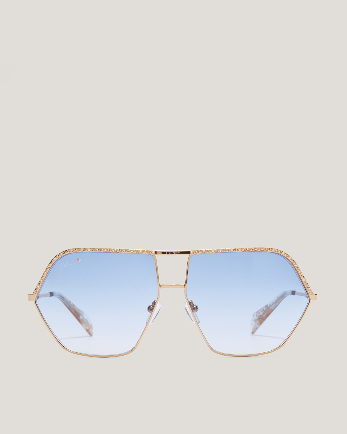 Aviator sunglasses with glitter frame | Sunglasses, Ricercabili | Genny