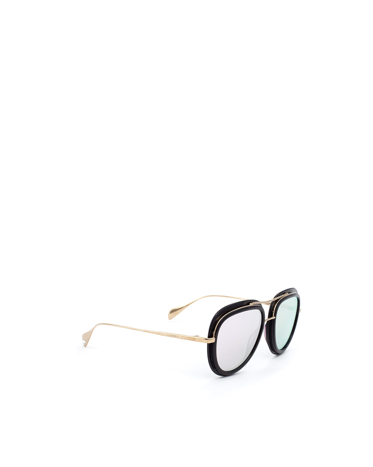 Black aviator sunglasses with mirrored lenses | Sunglasses, Ricercabili | Genny
