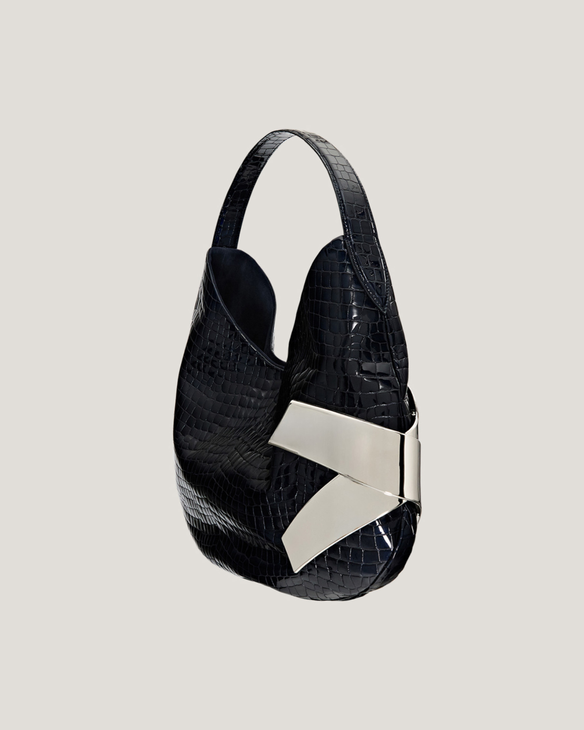 Large crocodile leather X bag | Bags, Fall Winter 2025 | Genny