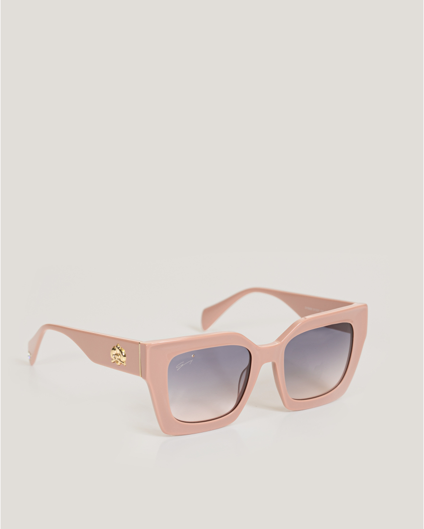 Pink square sunglasses