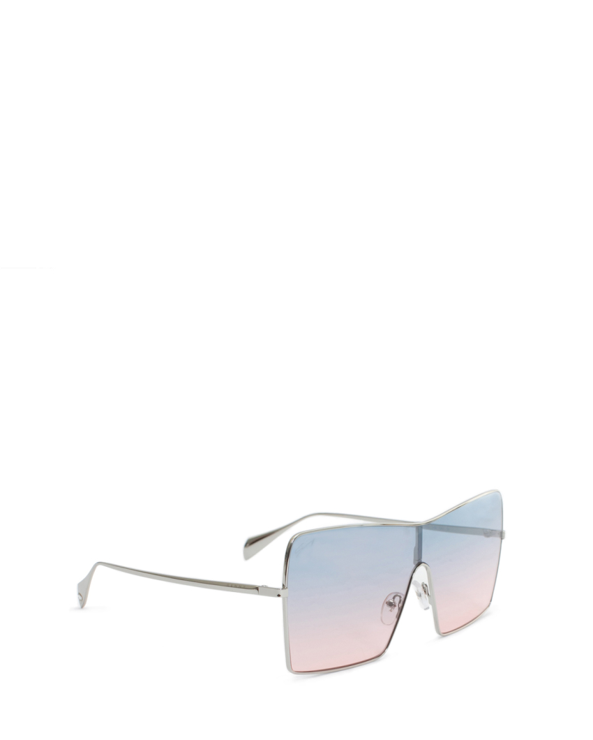 Metal square gradient sunglasses 