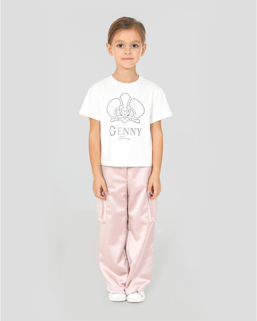 Satin cargo pants