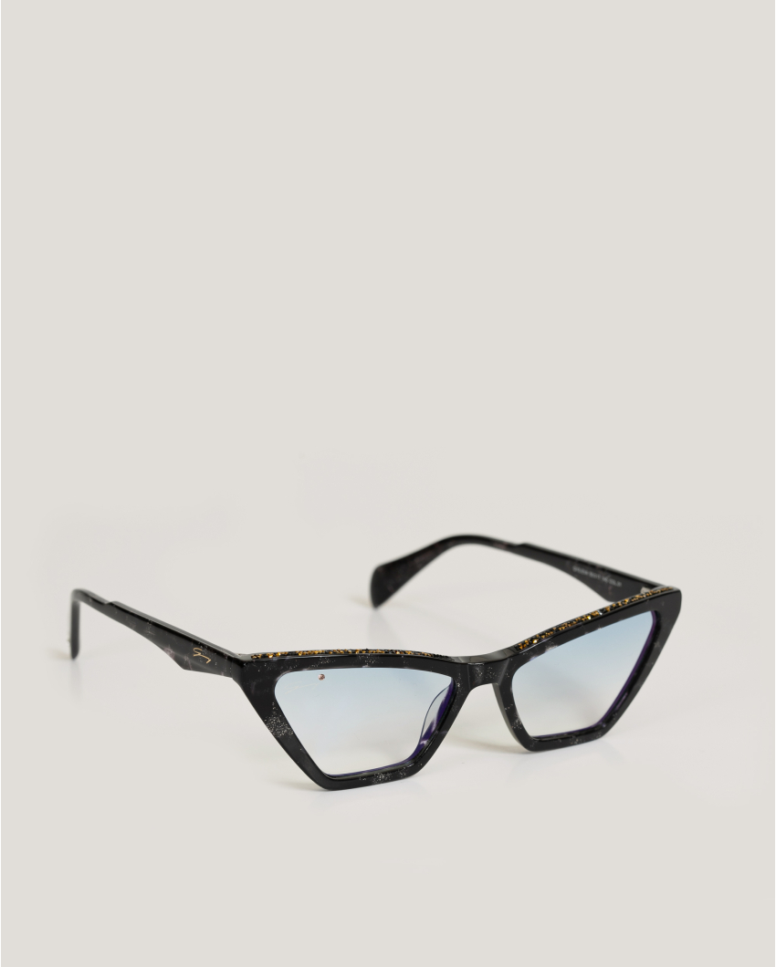 Cat-eye rhinestone sunglasses